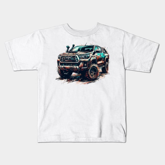 Toyota Hilux Kids T-Shirt by Vehicles-Art